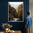 Autumn Forest Mountain Wall Art Canvas Print, Nature by MyGreatCanvas | Canvas Wall Art Prints | Photo Prints & Wall Decor