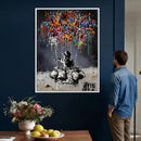 Banksy Inspired Boy Wall Art Canvas Print, Graffiti Balloon by MyGreatCanvas | Canvas Wall Art Prints | Photo Prints & Wall Decor
