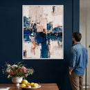 Abstract Navy Blue Wall Art Canvas Print by MyGreatCanvas | Canvas Wall Art Prints | Photo Prints & Wall Decor