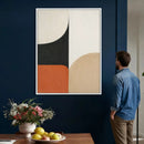 Geometric Abstract Wall Art Canvas Print, Orange Blue by MyGreatCanvas | Canvas Wall Art Prints | Photo Prints & Wall Decor