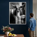 Texas Longhorn Cow Toilet Paper Canvas Wall Art, Funny by MyGreatCanvas | Canvas Wall Art Prints | Photo Prints & Wall Decor