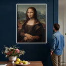 Funny Bathroom Canvas Wall Art Print, Mona Lisa Clothespin by MyGreatCanvas | Canvas Wall Art Prints | Photo Prints & Wall Decor