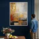 Gold Abstract Canvas Wall Art, Luxury Textured Style Gold by MyGreatCanvas | Canvas Wall Art Prints | Photo Prints & Wall Decor