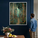 Gustav Klimt Style Forest Canvas Wall Art, Golden Forest by MyGreatCanvas | Canvas Wall Art Prints | Photo Prints & Wall Decor