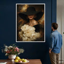 Glamour Woman Portrait Canvas Wall Art, Elegant Patel Women Portrait Print by MyGreatCanvas | Canvas Wall Art Prints | Photo Prints & Wall Decor