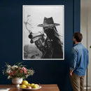 Vintage Cowboy Wall Art Canvas Print - Western Gunslinger Revolver Artwork, by MyGreatCanvas | Canvas Wall Art Prints | Photo Prints & Wall Decor