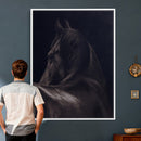 Black Horse Wall Art Canvas Print – Framed Moody Horse by MyGreatCanvas | Canvas Wall Art Prints | Photo Prints & Wall Decor