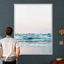 Minimal Ocean Wave Wall Art Canvas Print – Coastal Seascape by MyGreatCanvas | Canvas Wall Art Prints | Photo Prints & Wall Decor