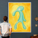 Squidward Tentacles Wall Art Canvas Print – Bold and Brash by MyGreatCanvas | Canvas Wall Art Prints | Photo Prints & Wall Decor
