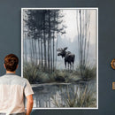 Abstract Moose Wall Art Canvas Print – Wildlife Nature by MyGreatCanvas | Canvas Wall Art Prints | Photo Prints & Wall Decor
