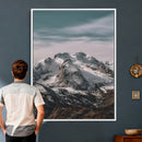 Alpine Mountain Landscape Wall Art Canvas Print, Snowy Peak by MyGreatCanvas | Canvas Wall Art Prints | Photo Prints & Wall Decor