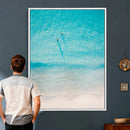 Aerial Turquoise Beach Wall Art Canvas Print – Minimal by MyGreatCanvas | Canvas Wall Art Prints | Photo Prints & Wall Decor