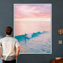 Sunset Surf Wall Art Canvas Print – Coastal Ocean by MyGreatCanvas | Canvas Wall Art Prints | Photo Prints & Wall Decor