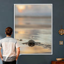 Sea Turtle Hatchling Wall Art Canvas Print – Soft Coastal by MyGreatCanvas | Canvas Wall Art Prints | Photo Prints & Wall Decor