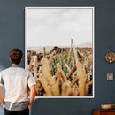 Minimal Desert Cactus Wall Art Canvas Print, Neutral by MyGreatCanvas | Canvas Wall Art Prints | Photo Prints & Wall Decor