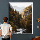 Autumn Forest Mountain Wall Art Canvas Print, Nature by MyGreatCanvas | Canvas Wall Art Prints | Photo Prints & Wall Decor