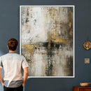 Framed Abstract Wall Art Canvas Print, Gold Black Modern by MyGreatCanvas | Canvas Wall Art Prints | Photo Prints & Wall Decor