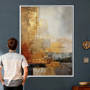 Gold Abstract Canvas Wall Art, Luxury Textured Style Gold by MyGreatCanvas | Canvas Wall Art Prints | Photo Prints & Wall Decor