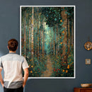 Gustav Klimt Style Forest Canvas Wall Art, Golden Forest by MyGreatCanvas | Canvas Wall Art Prints | Photo Prints & Wall Decor