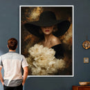 Glamour Woman Portrait Canvas Wall Art, Elegant Patel Women Portrait Print by MyGreatCanvas | Canvas Wall Art Prints | Photo Prints & Wall Decor