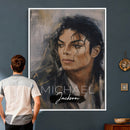 Micheal Jackson Portre Wall Art Canvas Print by MyGreatCanvas | Canvas Wall Art Prints | Photo Prints & Wall Decor