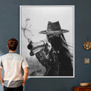 Vintage Cowboy Wall Art Canvas Print - Western Gunslinger Revolver Artwork, by MyGreatCanvas | Canvas Wall Art Prints | Photo Prints & Wall Decor