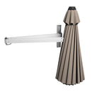 8ft Wall-Mounted Telescopic Folding Tilt Sun Shade Umbrella by LJGDeals