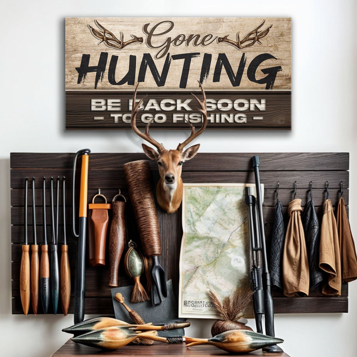 Gone Hunting Sign II, photo 2 of 10
