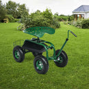 Extendable Handle Garden Cart Rolling Wagon Scooter by LJGDeals