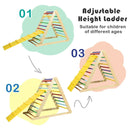 Foldable Wooden Climbing Triangle Indoor by LJGDeals