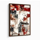 Blue Teal Abstract Canvas Wall Art, Modern Textured Painting Print, Navy Orange White Contemporary Art, Neutral Living Room Decor, Office Art by MyGreatCanvas | Canvas Wall Art Prints | Photo Prints & Wall Decor