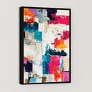 Blue Teal Abstract Canvas Wall Art, Modern Textured Painting Print, Navy Orange White Contemporary Art, Neutral Living Room Decor, Office Art by MyGreatCanvas | Canvas Wall Art Prints | Photo Prints & Wall Decor