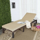 Outdoor Rattan Adjustable Cushioned Chaise by LJGDeals