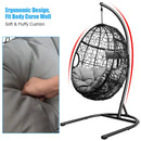 Hanging Cushioned Hammock Chair with Stand by LJGDeals