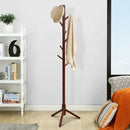 2 Heights Wooden Coat Rack with 8 Hooks by DirectDeals