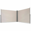 237 x 71 Inch Patio Retractable Double Folding Side Awning Screen Divider by LJGDeals