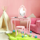 Kids Princess Makeup Dressing Play Table Set with Mirror by LJGDeals