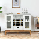 Wood Wine Storage Cabinet Sideboard Console Buffet Server-White by LJGDeals