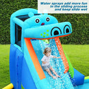 Hippo Inflatable Water Slide Bounce House with 740W Blower by LJGDeals