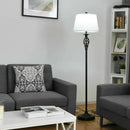 2 Table Lamps 1 Floor Lamp Set with Fabric Shades by LJGDeals