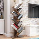 8-Tier Free Standing Tree Bookshelf-Coffee by LJGDeals