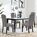Set of 2 Tufted Upholstered Dining Chairs by LJGDeals