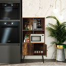 2-Tier Retro Bookcase Bookshelf with 3 Compartment-Coffee by LJGDeals