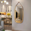 30 Inch Modern Rectangle Wall Hanging Framed Mirror by LJGDeals