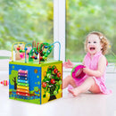 5-in-1 Wooden Activity Cube Toy by LJGDeals