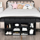 10-Cube Organizer Shoe Storage Bench with Cushion for Entryway by LJGDeals