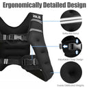 Training Weight Vest Workout Equipment with Adjustable Buckles and Mesh Bag by LJGDeals