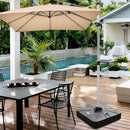 260 lbs Offset Patio Umbrella Base with Wheels Sand Water Filled by LJGDeals