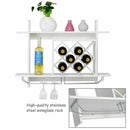 Wall Mount Wine Rack Organizer with Glass Holder Storage Shelf by LJGDeals