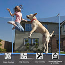 15 Feet Outdoor Bounce Trampoline with Safety Enclosure Net by LJGDeals